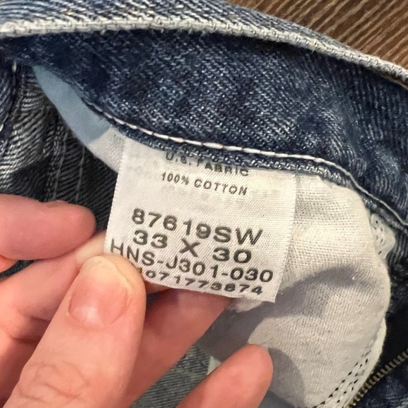 Rustler Vintage Mens Straight Leg Jeans Blue Medium Wash 33x30 87619SW Cotton - Picture 5 of 7